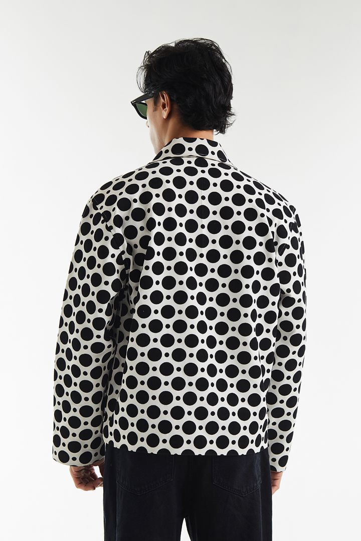 Casual Circled Hoots jacket