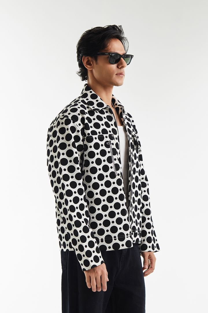 Casual Circled Hoots jacket