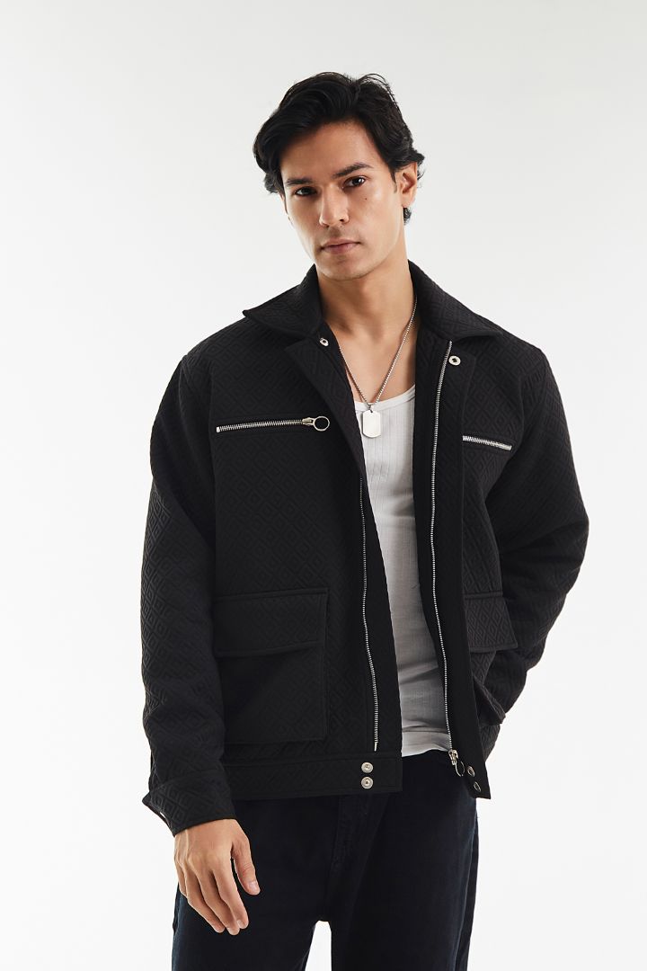 Dobby Detailed Jacket