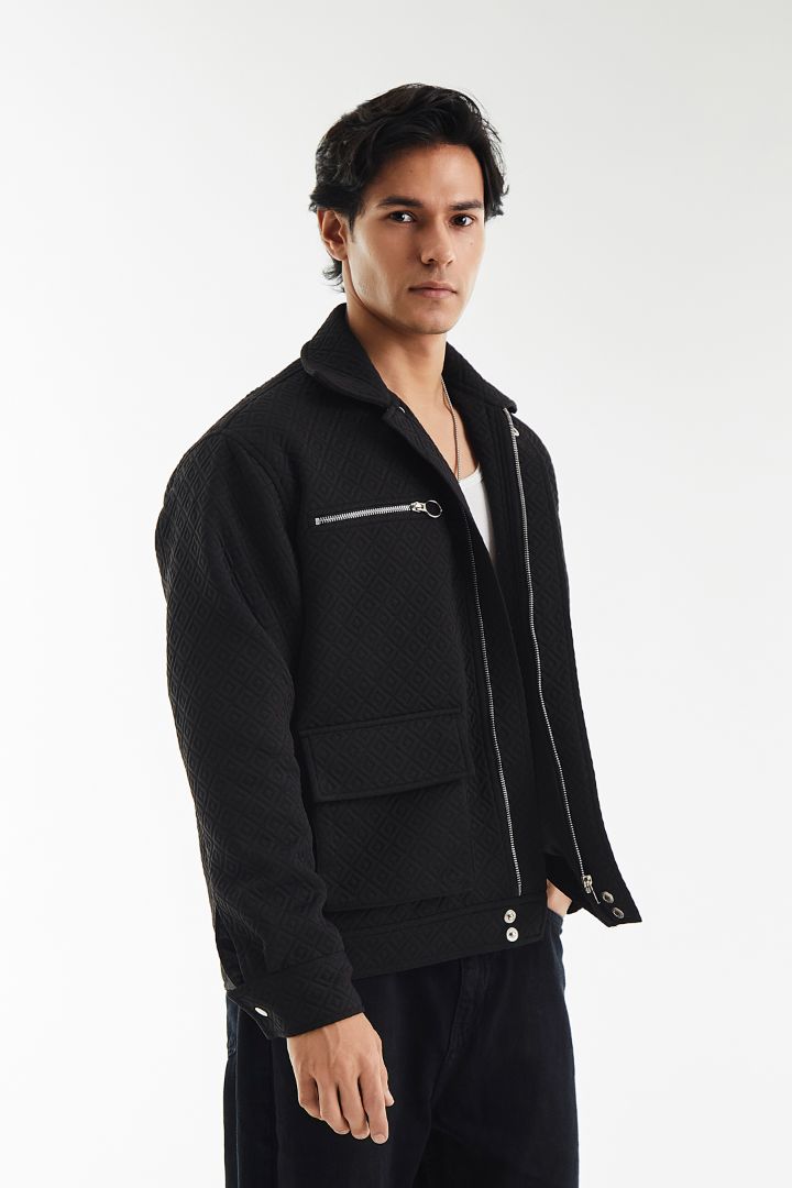 Dobby Detailed Jacket