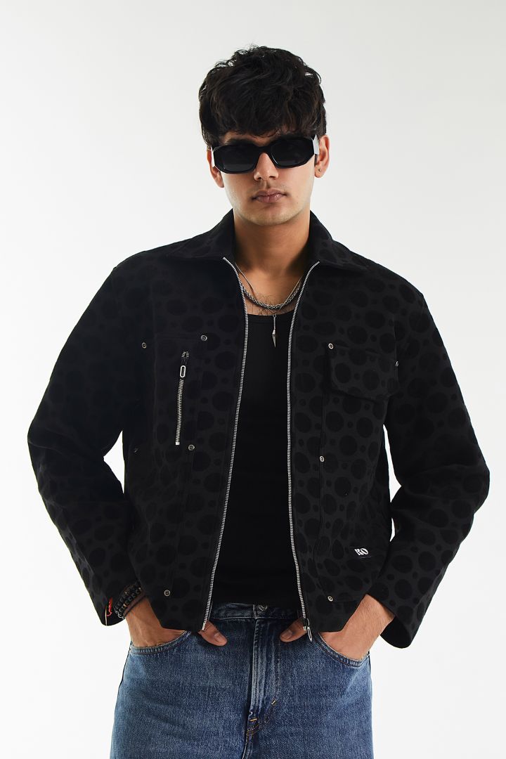 Casual Circled Hoots jacket
