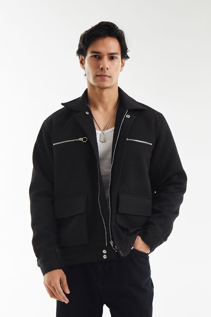 Dobby Detailed Jacket