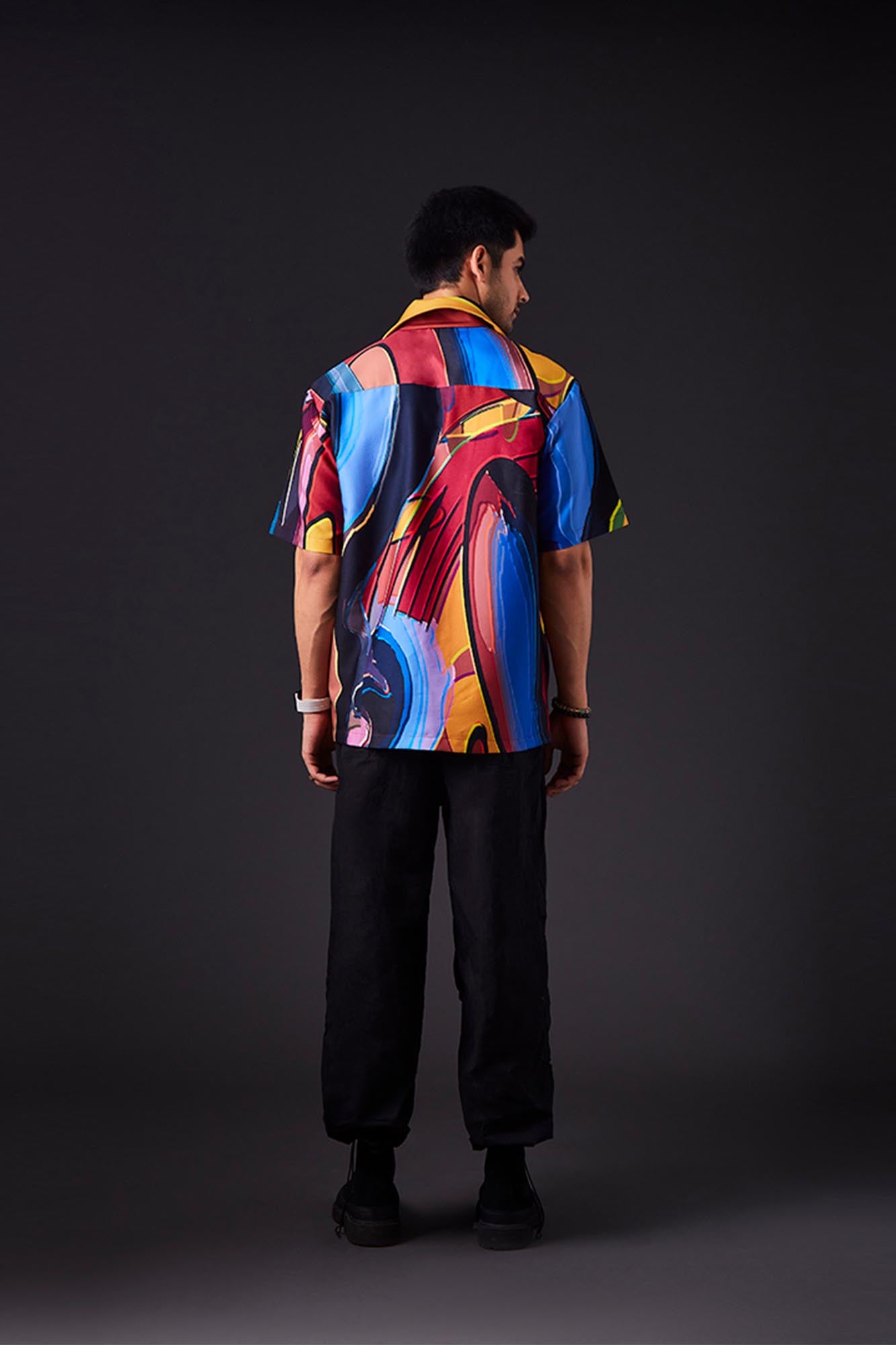 Swirly Symphony Cuban Collar Shirt