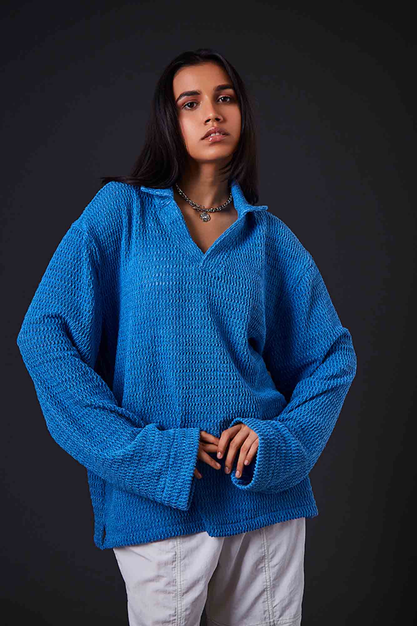 Whimsical Knit Elegance Shirt