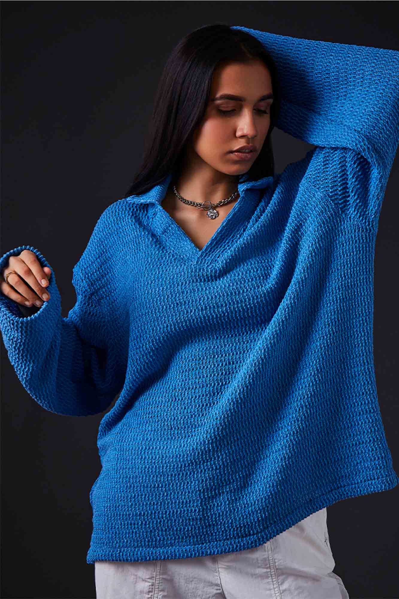 Whimsical Knit Elegance Shirt