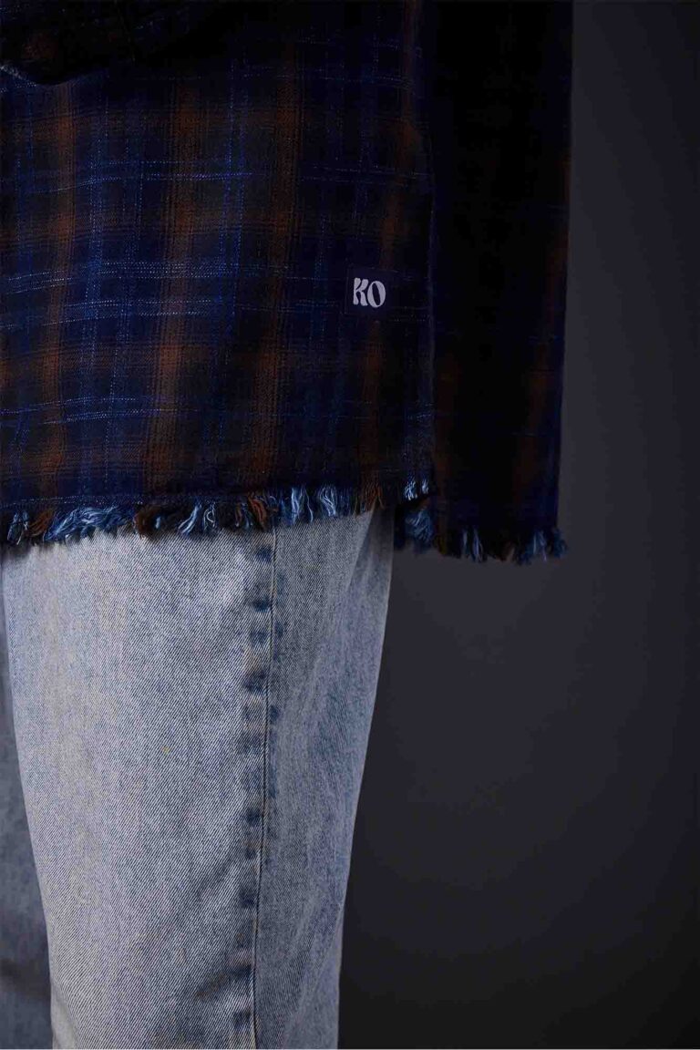 Graceful Ombre Tranquility Distressed Shirt