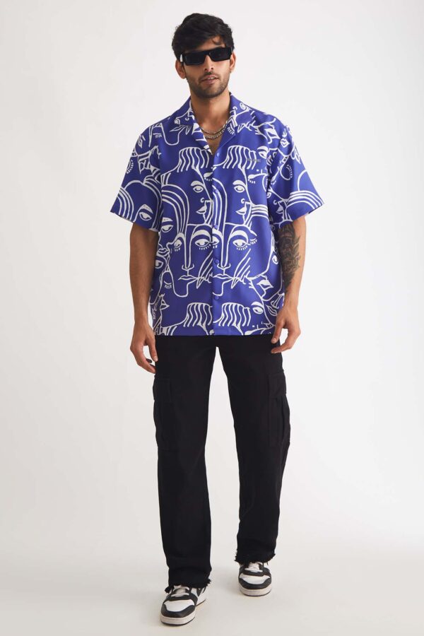 Face of Abstract Oversized Shirt