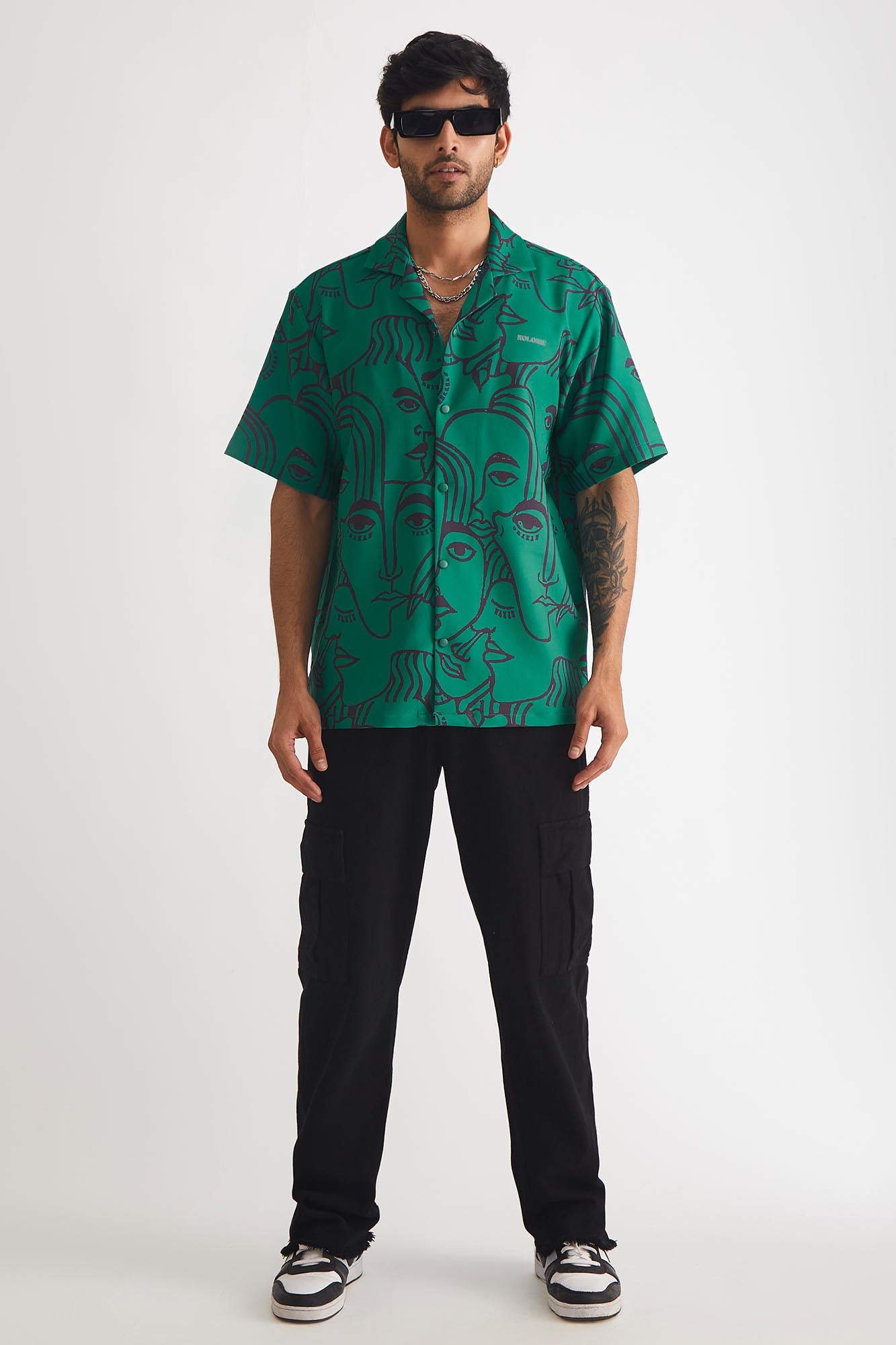 Face of Abstract Oversized Shirt
