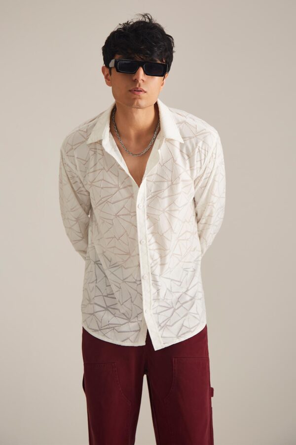 Geometric Delight Oversized Shirt