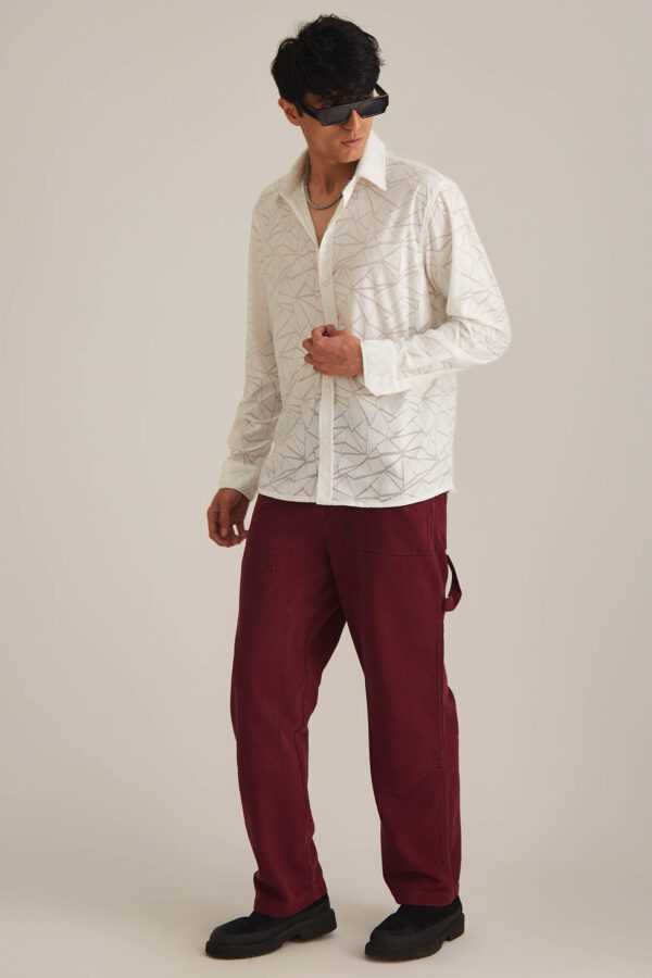Geometric Delight Oversized Shirt