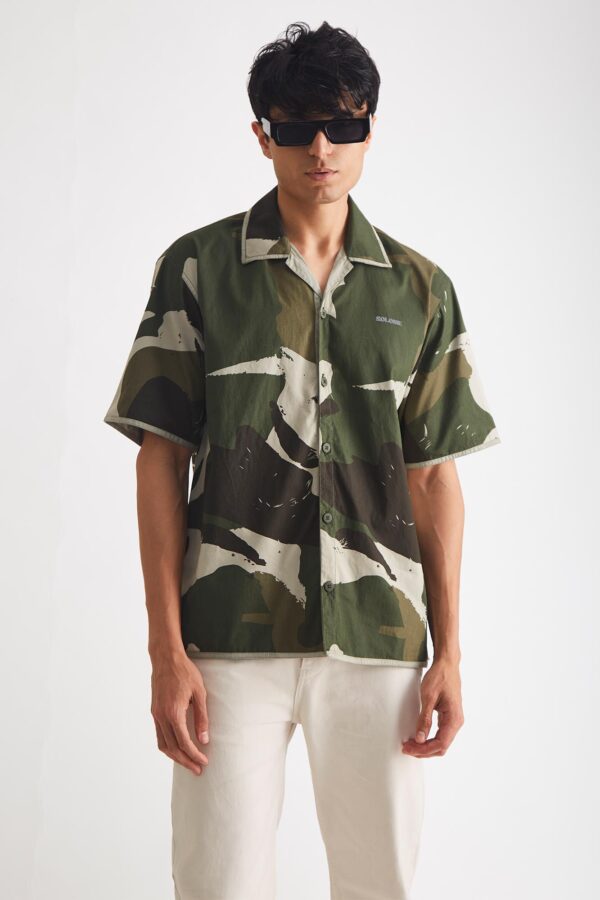 Camo Chaos Oversized Shirt
