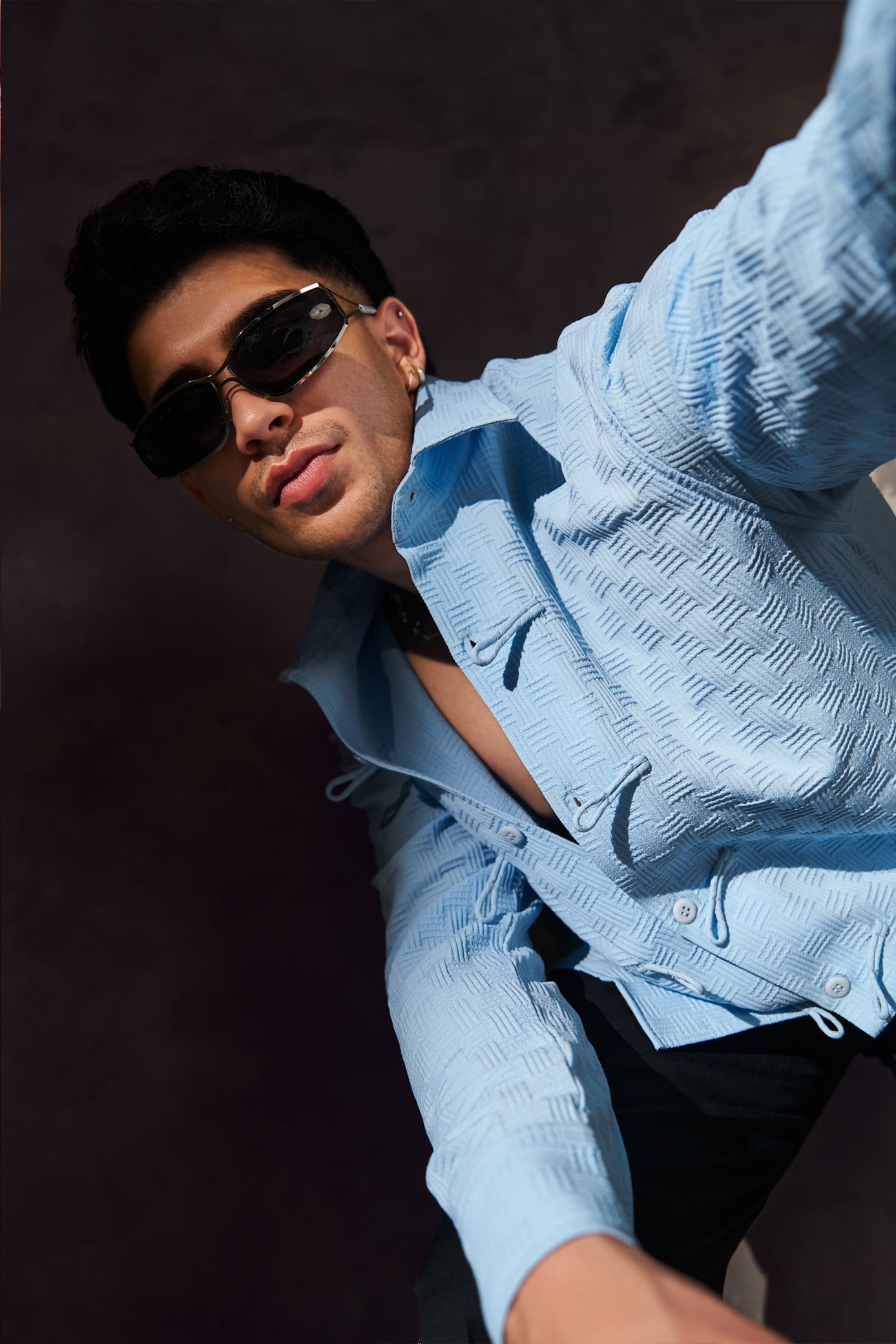 Buttoned Trend-Maker Oversized Shirt