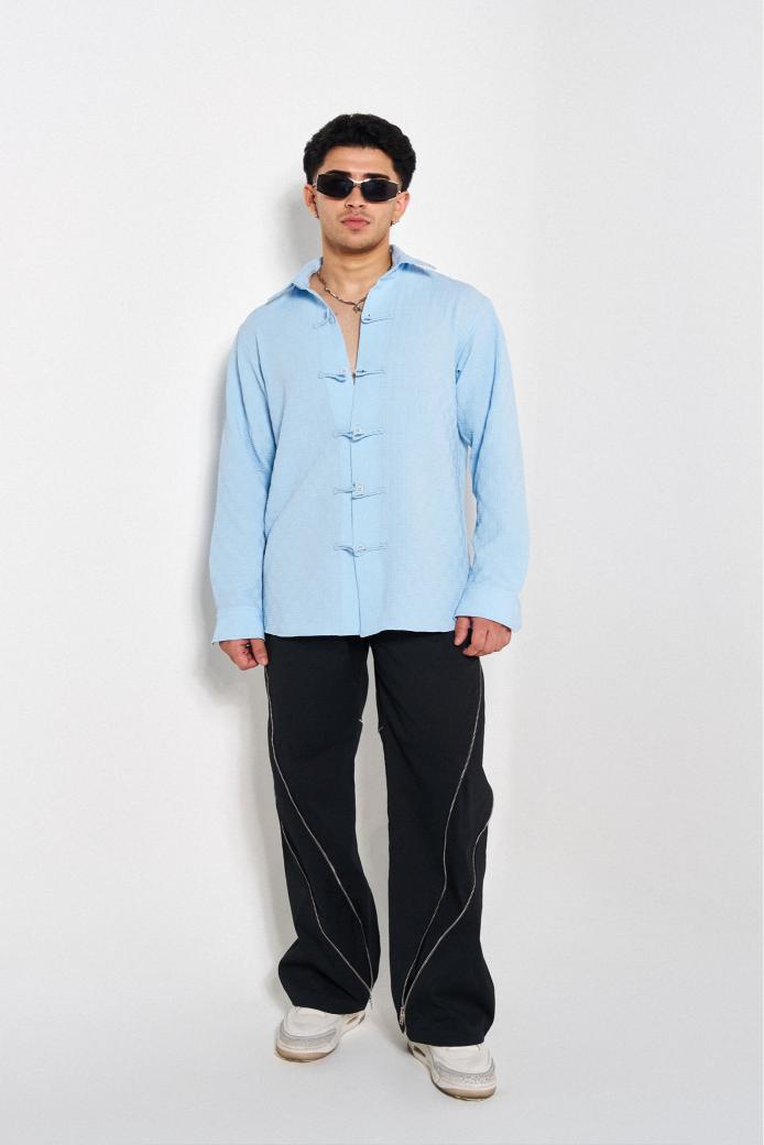 Buttoned Trend-Maker Oversized Shirt