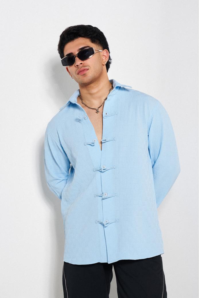 Buttoned Trend-Maker Oversized Shirt