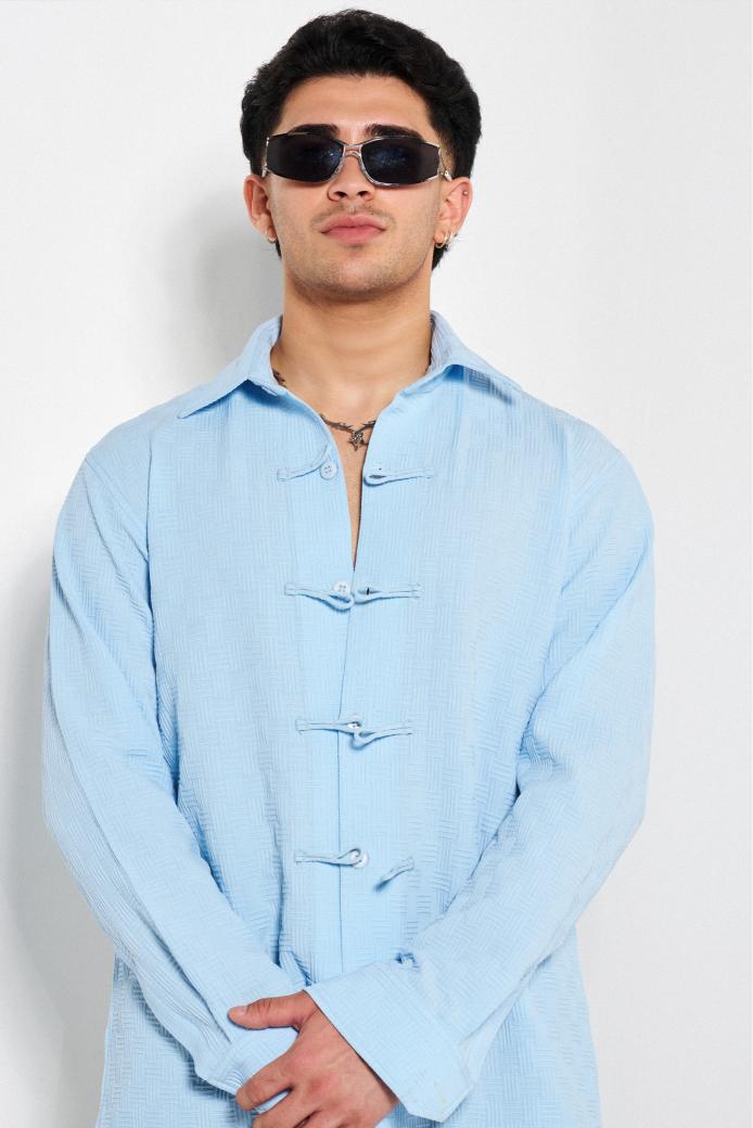 Buttoned Trend-Maker Oversized Shirt