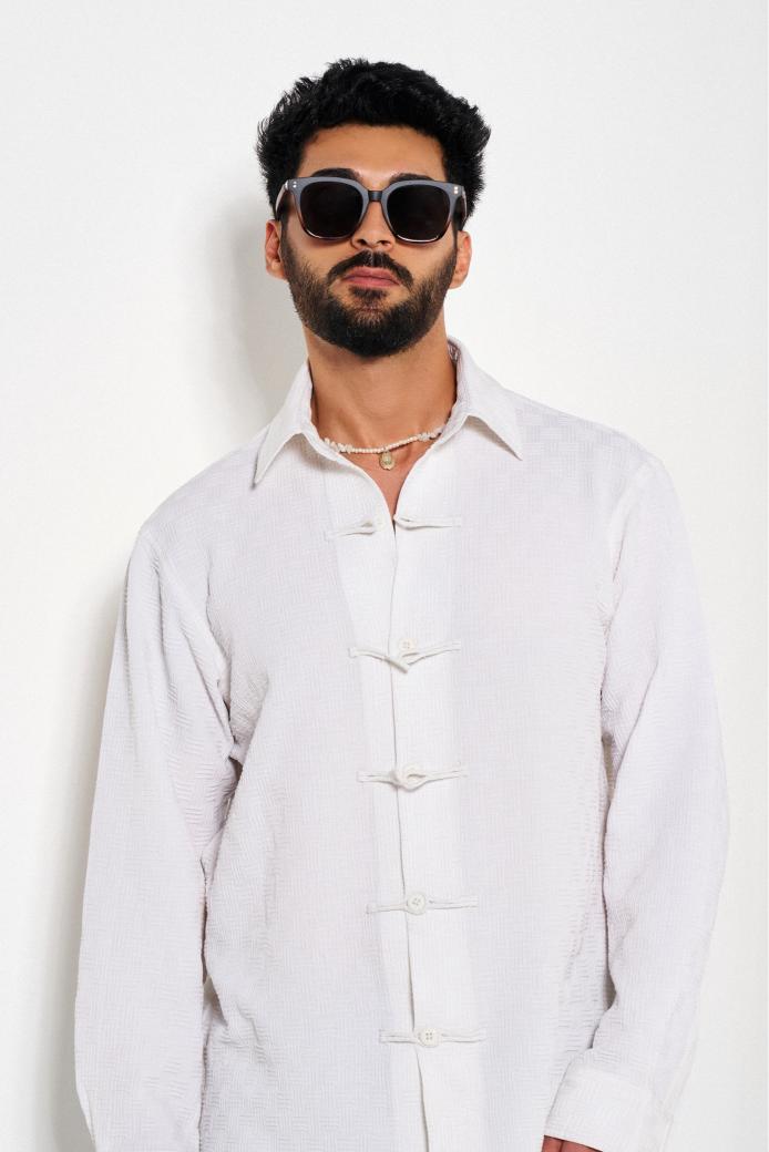 Buttoned Trend-Maker Oversized Shirt