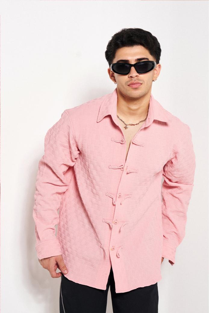 Buttoned Trend-Maker Oversized Shirt
