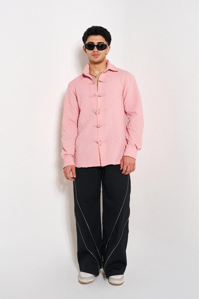Buttoned Trend-Maker Oversized Shirt
