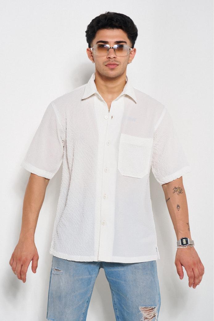 No-Nonsense Ribbed Oversized Shirt