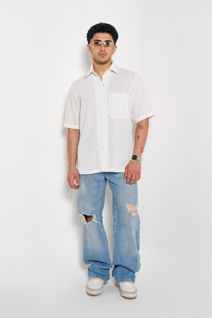 No-Nonsense Ribbed Oversized Shirt