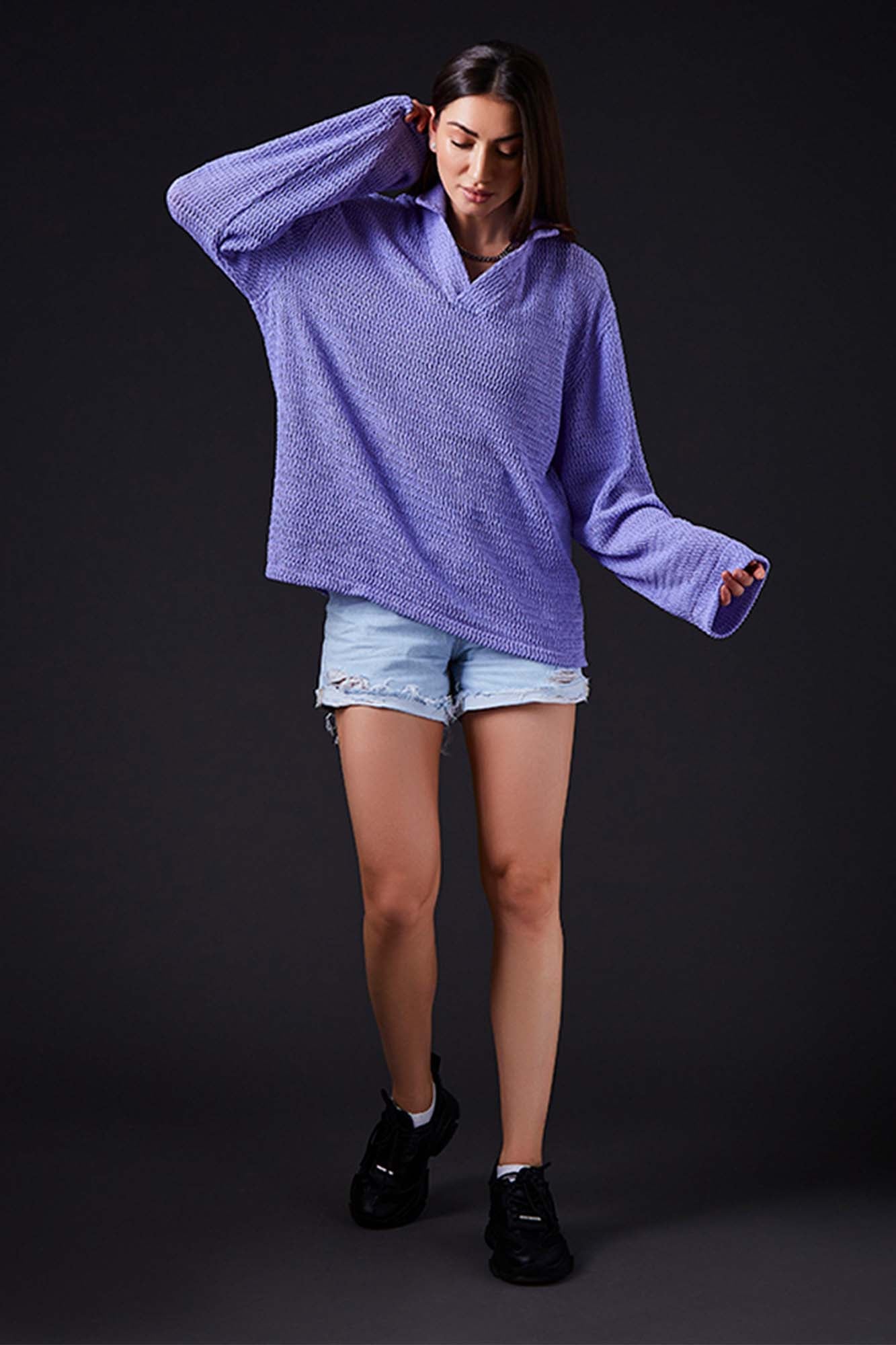 Whimsical Knit Elegance Shirt