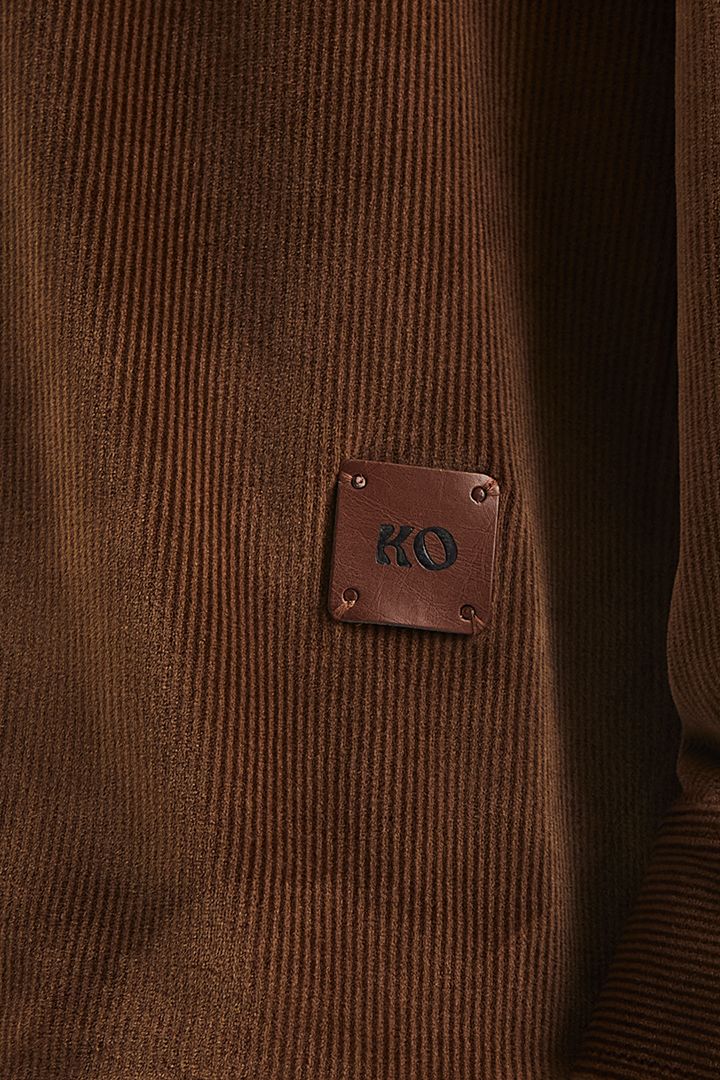 Overlay Velvet Corduroy Shirt