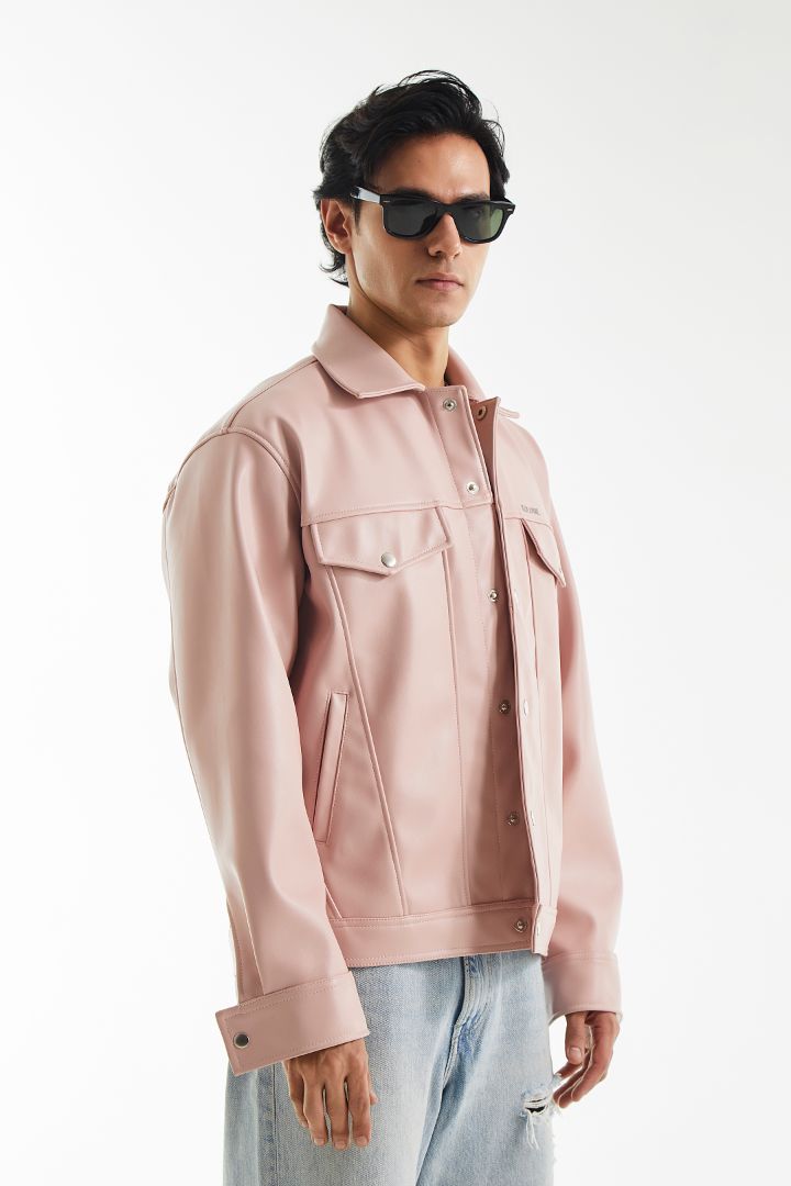 Flappy Pastel Leather Jacket