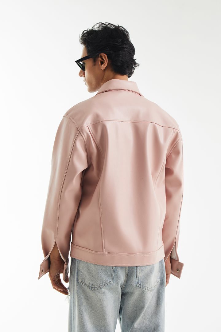 Flappy Pastel Leather Jacket