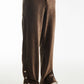 Bottom-Buttoned Velvet Corduroy Pant