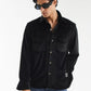 Overlay Velvet Corduroy Shirt