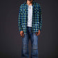 Edgy Check Chaos Distressed Shirt