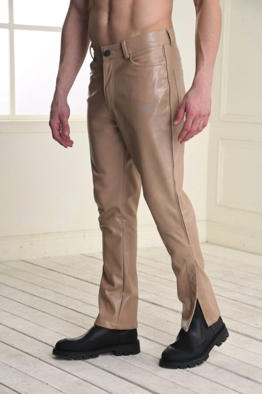 KO Bell Bottom Leather Pants