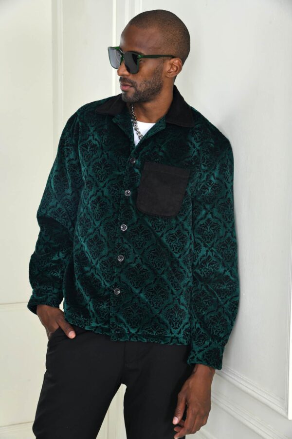 KO Jacquard Self Velvet Jacket