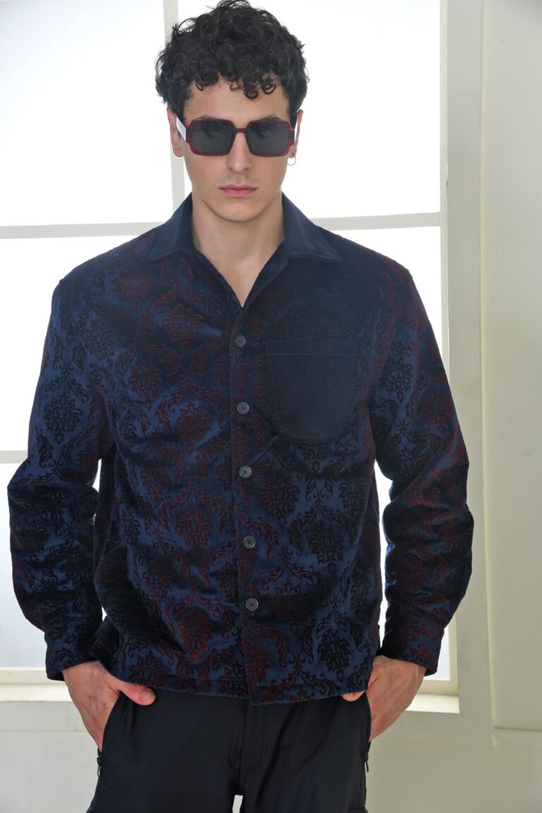 KO Jacquard Self Velvet Jacket